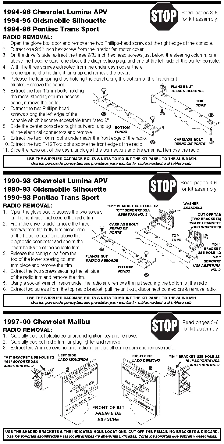 Dash Installation Kit