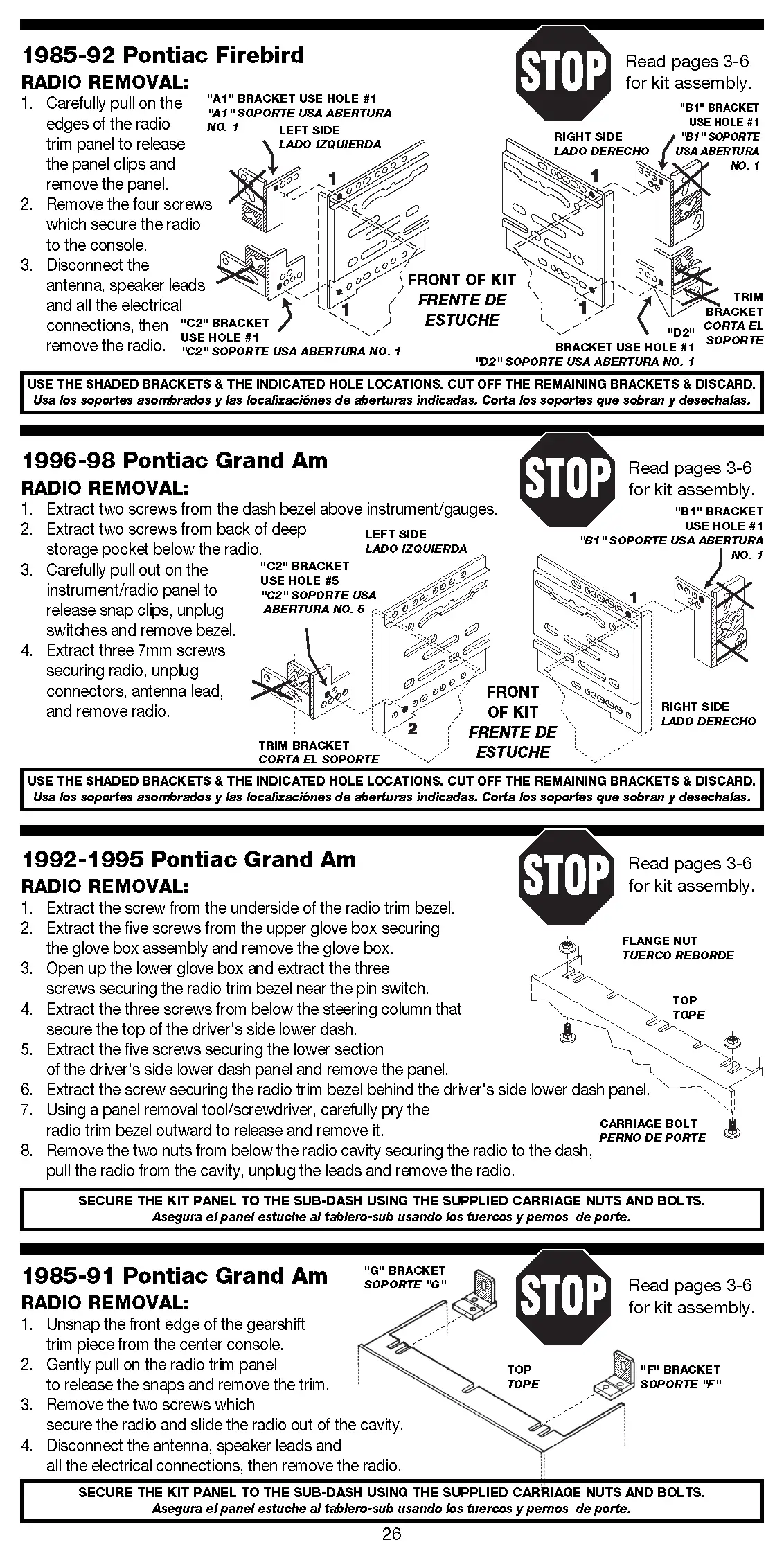 Dash Installation Kit
