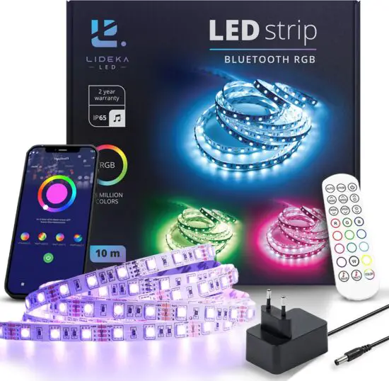 LIDEKA LED Strip 10 Meter op 1 Rol - Multi color