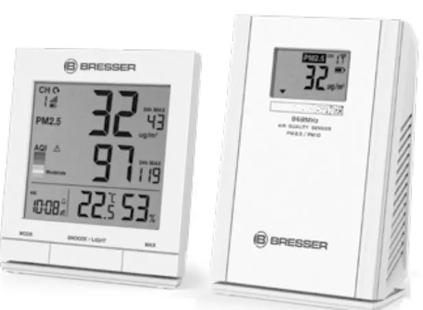 BRESSER 7110300 Air Quality Monitor with Wireless Sensor-prod