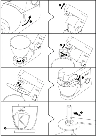 KENWOOD KVC30 Chef Stand Mixer for Baking Stylish Food Mixer - fig2