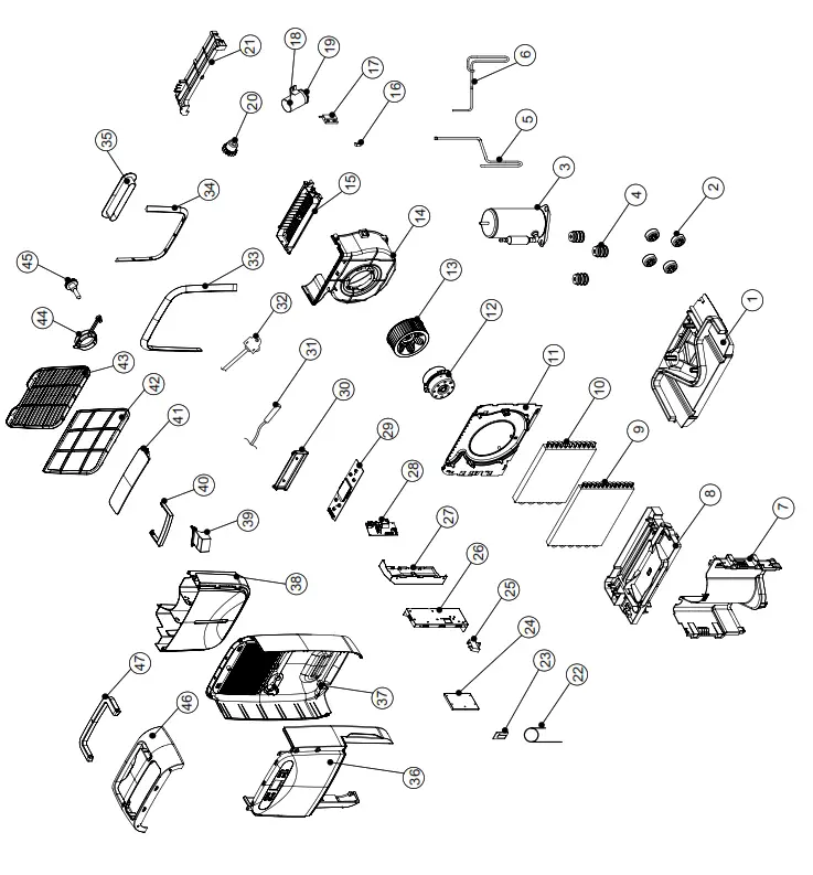 Trotec TTK95E dehumidifier COMFORT - parts 6