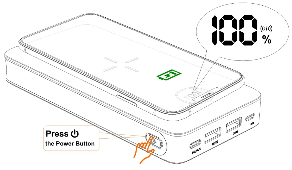 Dongguan B01PW Portable Power bank - wireless