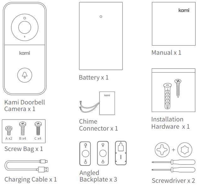 Yi Technology D201 Kami Doorbell Camera - Box Item