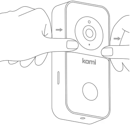 Yi Technology D201 Kami Doorbell Camera - Insert battery