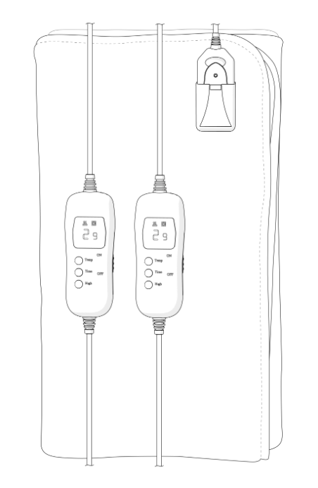 Nedis Pebl130cwt2 Double Electric Blanket User Manual