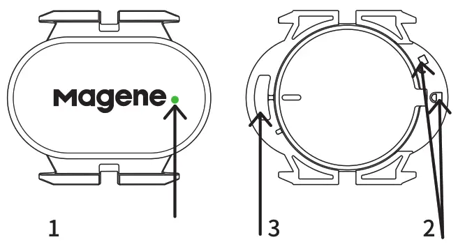 Magene S314 Speed Cadence Sensor - battery