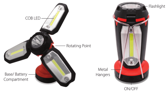 SM Tek Group LDU6 Folding LED Lantern - overvew