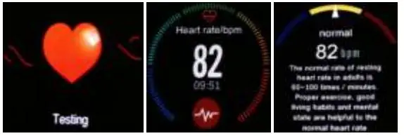DENVER Smartwatch User Manual - Heart rate