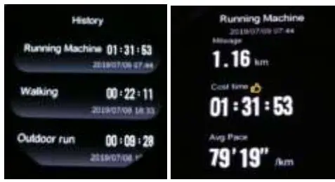 DENVER Smartwatch User Manual - History