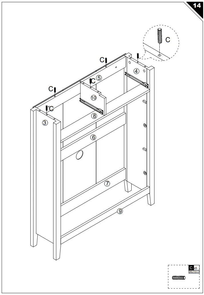 FUFU GAGA LBB KF210171 01 c Wooden Shoe Storage Bench Shoe Cabinet - fig 17