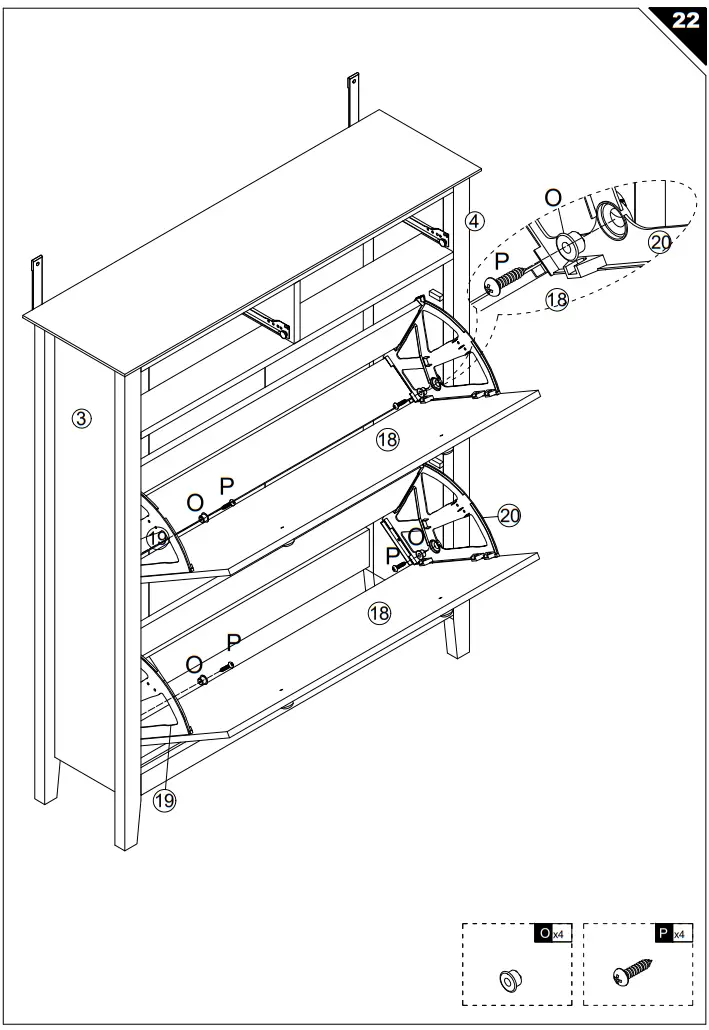 FUFU GAGA LBB KF210171 01 c Wooden Shoe Storage Bench Shoe Cabinet - fig 23