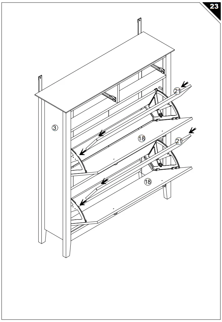 FUFU GAGA LBB KF210171 01 c Wooden Shoe Storage Bench Shoe Cabinet - fig 24