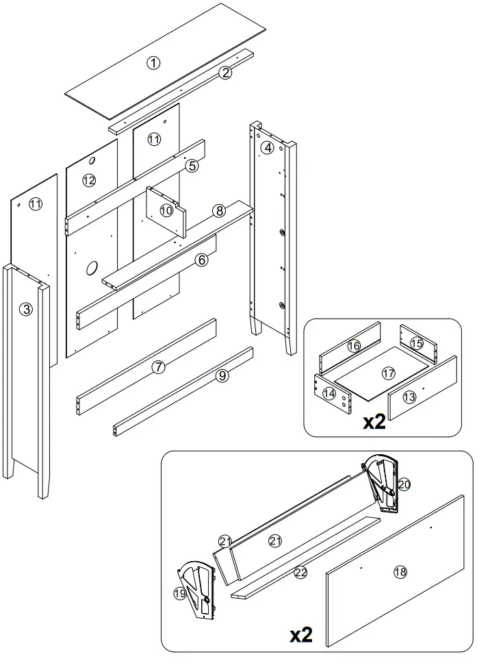 FUFU GAGA LBB KF210171 01 c Wooden Shoe Storage Bench Shoe Cabinet - fig 6