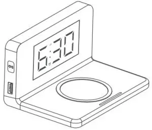 Alarm Clock with Qi Wireless Charging