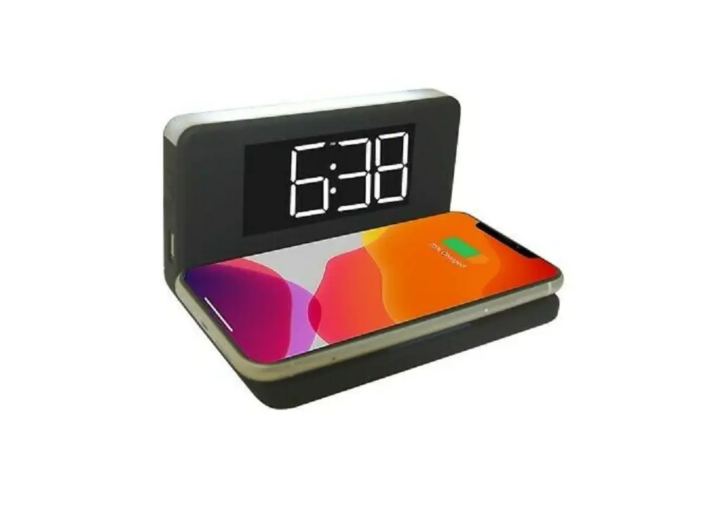 Goodmans Alarm Clock With Qi Wireless Charging 359779 User Guide