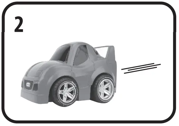 little tikes 659454 Crazy Fast Cars 2 Pack High Speed Pursuit - fig