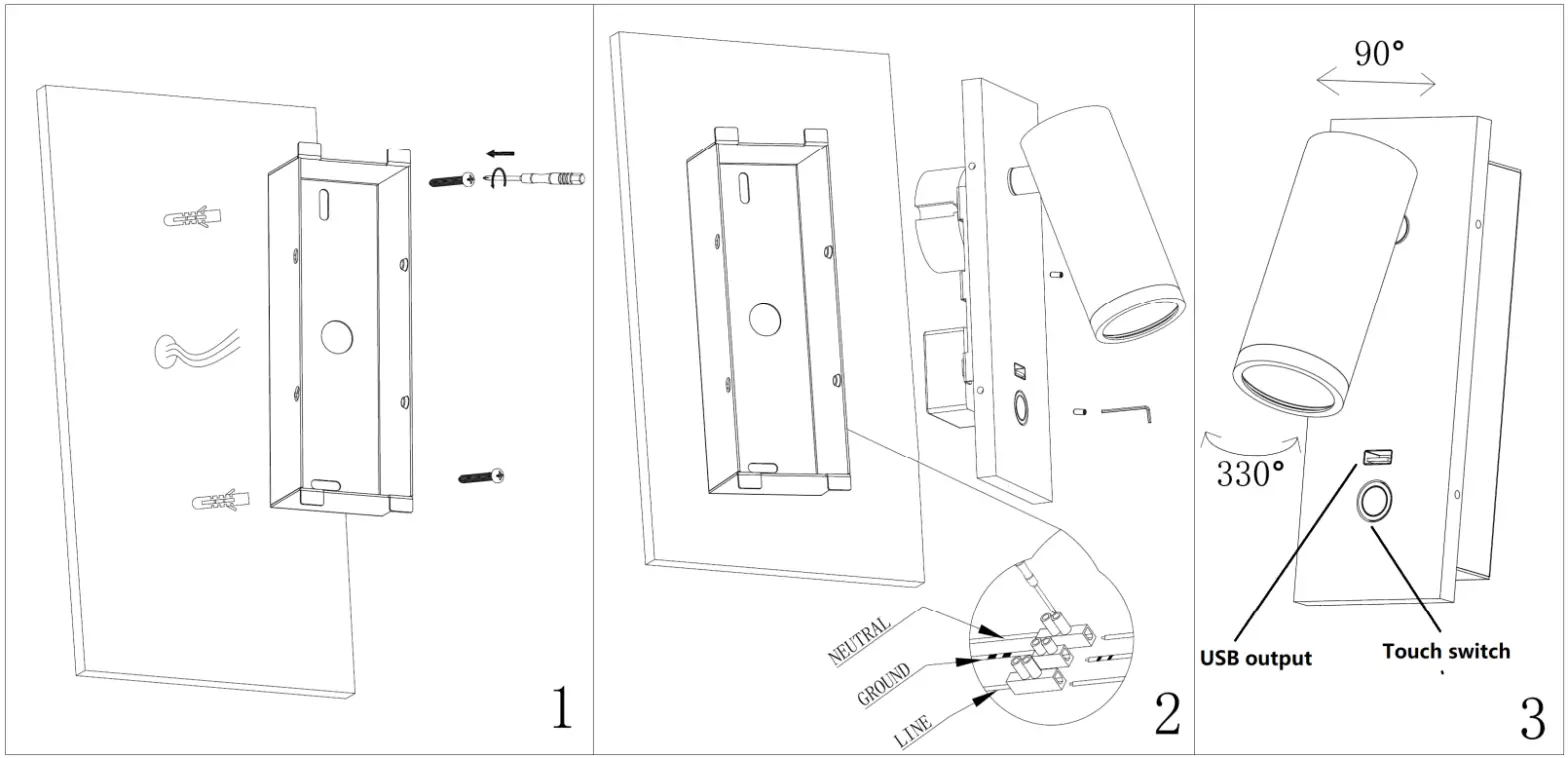 LUCCI 150710 Panorama Reading Light - FIG 1