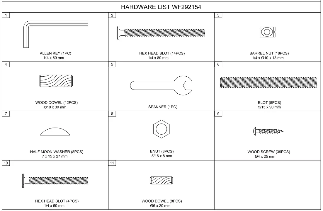 GODEER LP000912LXLAAP Brown Wood Frame Queen Size Canopy Bed - Fig 2
