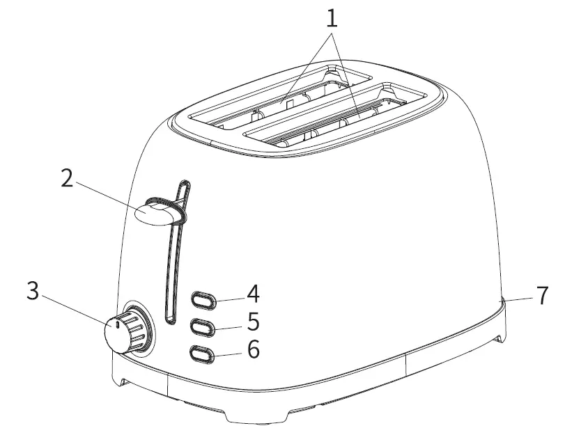 Ultrean WT330C Toaster 1