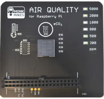 MONK MAKES Air Quallity Kit for Raspberrry PI - bottom right corner