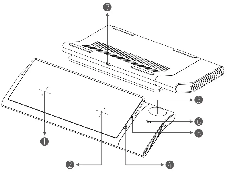 AGPTEK DW06 3 in 1 Wireless Charger -