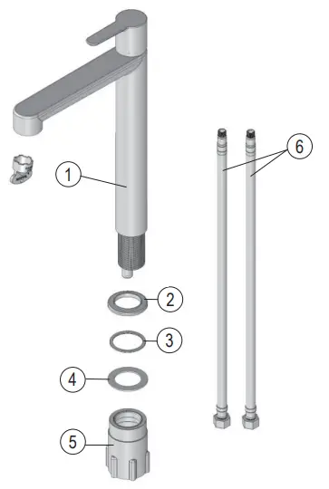 RAVAK PU 015-00-Puri-Washbasin-Standing-Tap-without-Pop-Up-Waste-fig1