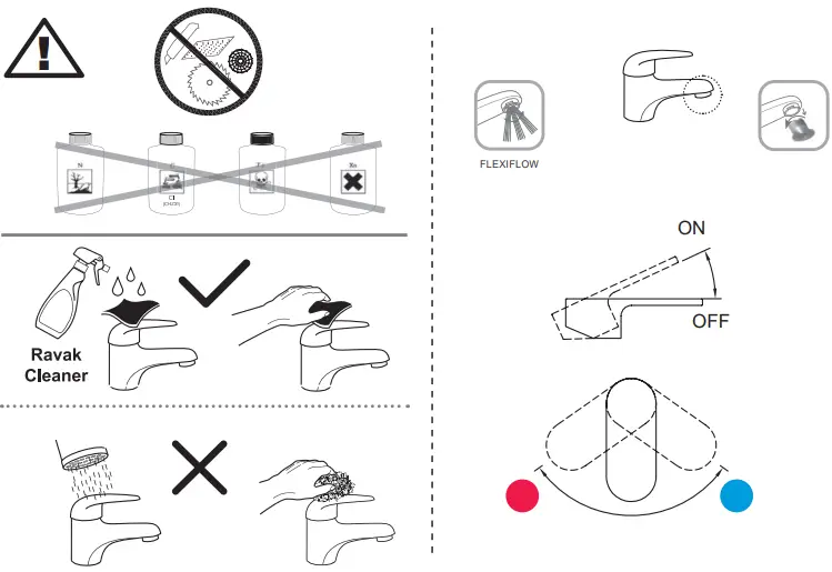 RAVAK PU 015-00-Puri-Washbasin-Standing-Tap-without-Pop-Up-Waste-fig8