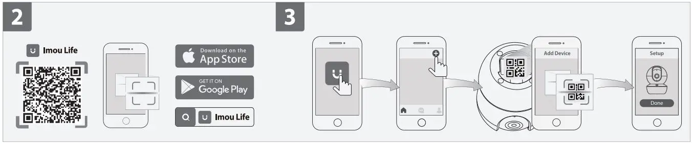 IMOU B09W24KP3V Security Indoor Camera User Guide - How to use