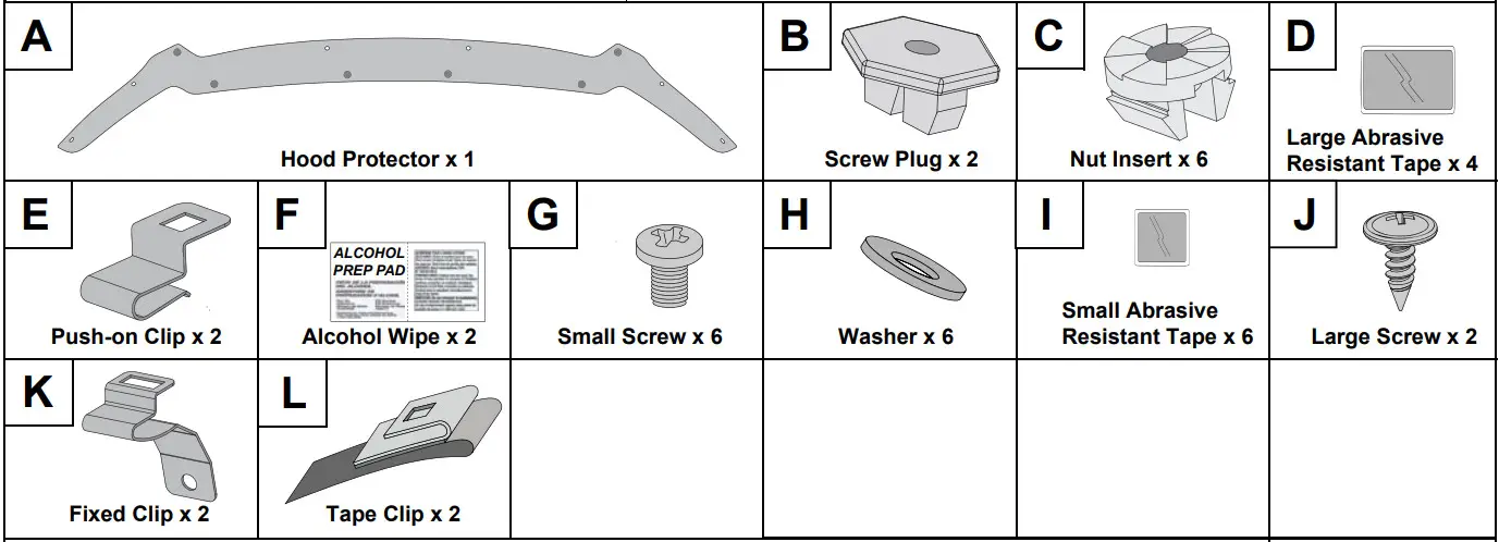 E231SSJ020 Genuine Subaru Hood Protector -