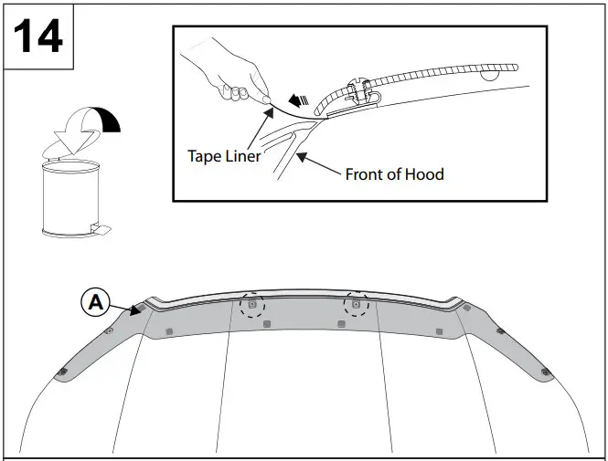E231SSJ020 Genuine Subaru Hood Protector - 14