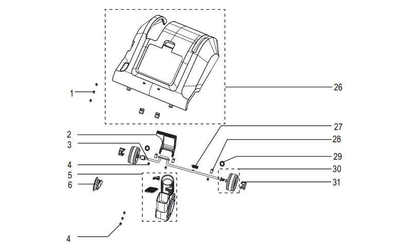ULINE H-7147 Sanitaire EON Quiet Clean Vacuum - Base 1