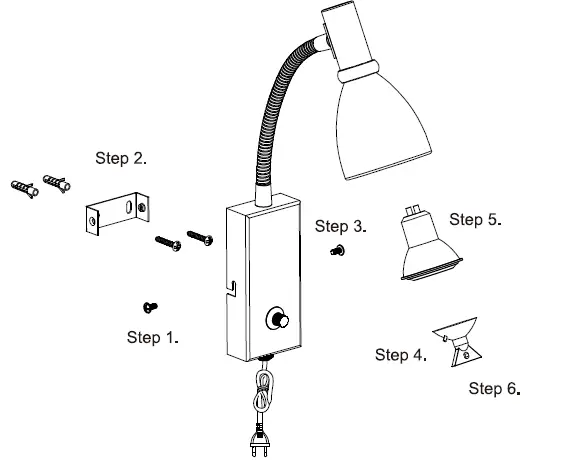 NOVA-LIFE-EMIL-Wall-Lamp-Instruction-fig-4