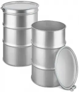 ULINE Stainless Steel Drums