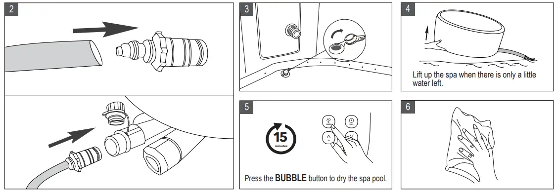 MSpa LS04U-NA Lite 4 Person Hot Tub Spa fig 14