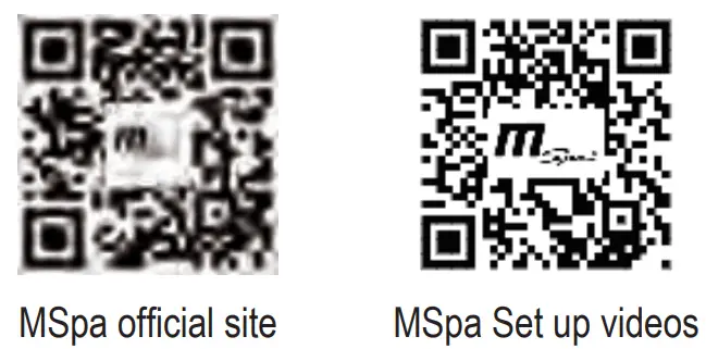 MSpa LS04U-NA Lite 4 Person Hot Tub Spa qr code 2