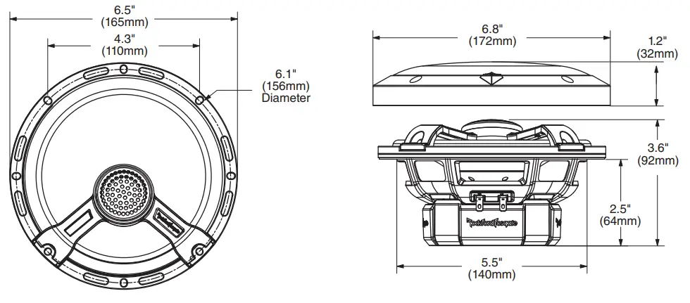 Rockford-Fosgate-T1650-6.5-2-Way-Coaxial-Full-Range-Speakers-fig-2
