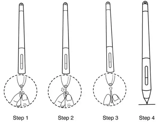 fingers Artistic 806 Soul Pen Tablet - .Pen tip