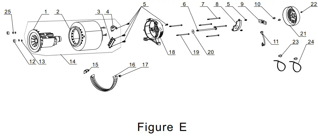 CHAMPION 200929 9500W WIRELESS REMOTE START -ALTERNATOR PART DIAGRAM