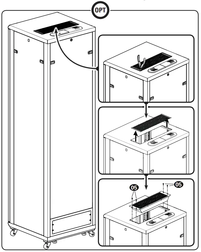 Install Fan for Additional Ventilation (Top or Bottom)
