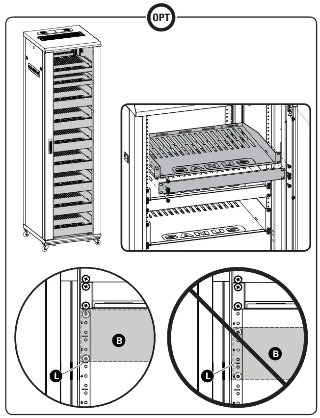 Adjust Shelves and Blanking Panels