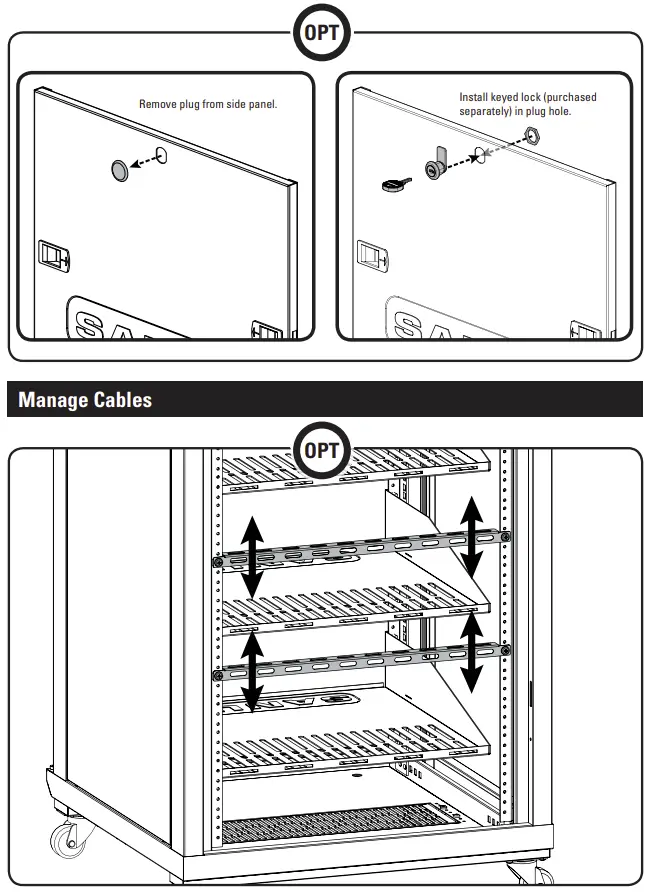Add Keyed Lock to Door (Sold Separately)