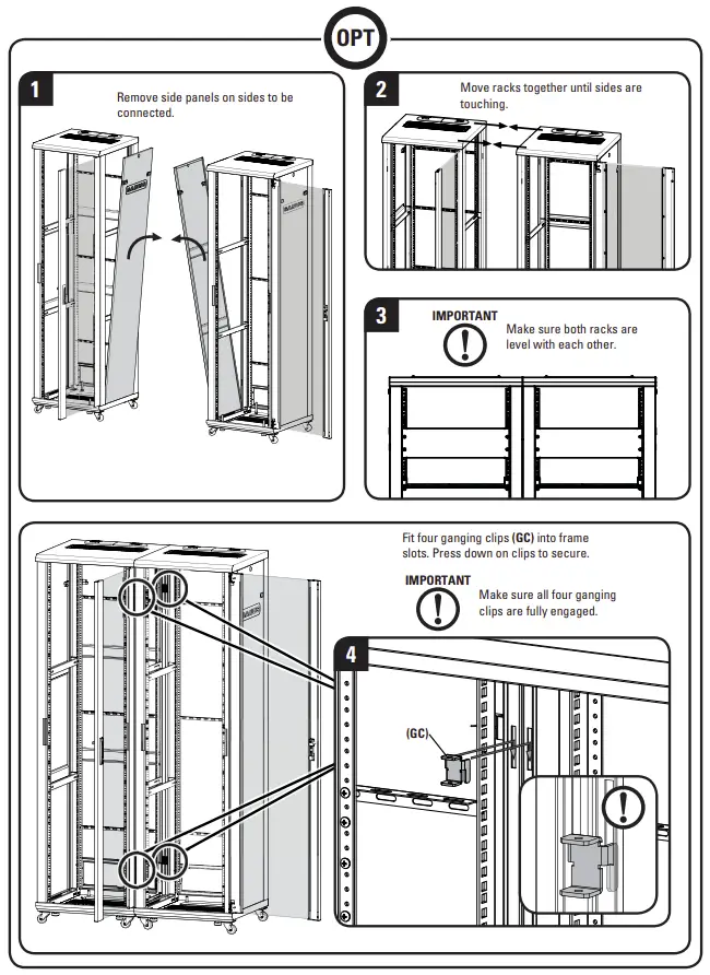 Ganging Racks (Ganging Kit Sold Separately)