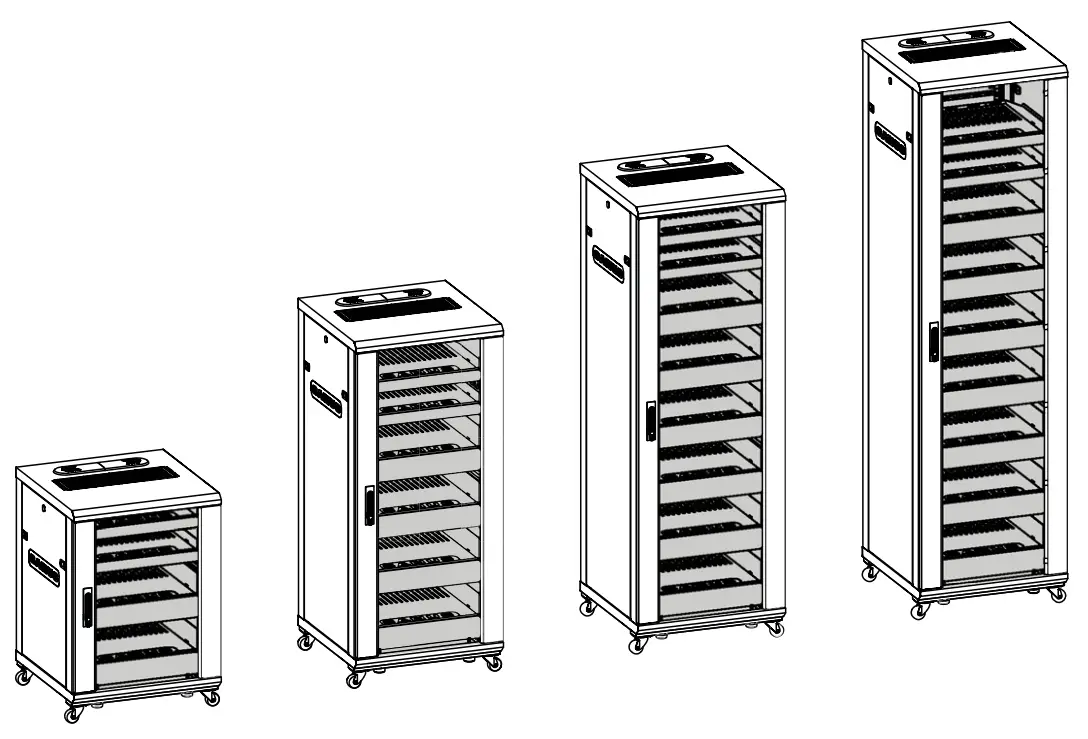 CFR2115 34 Inch Tall Steel Component Rack