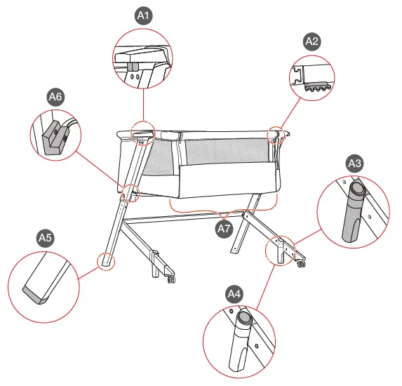evolur-387EV-BG-Stellar-Bassinet-and-Bedside-Sleeper-fig- (4)