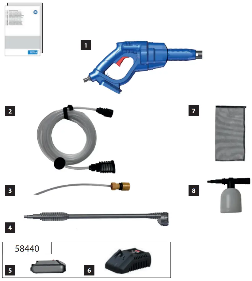 GUDE DR 18 201 23 High Pressure Cleaner - Figure 1