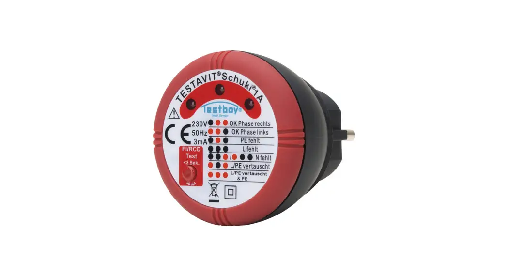 Testboy Schuki 1a Mains Outlet Tester Instruction Manual Testboy Schuki 1a Mains Outlet Tester Instruction Manual