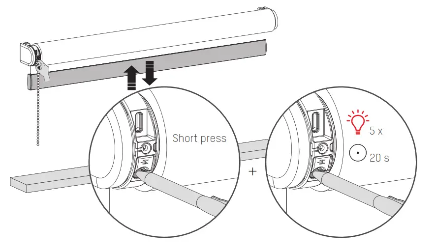 Eve MOTION BLINDS CM 03 E Remote Programming Roller Blind - Fig 10