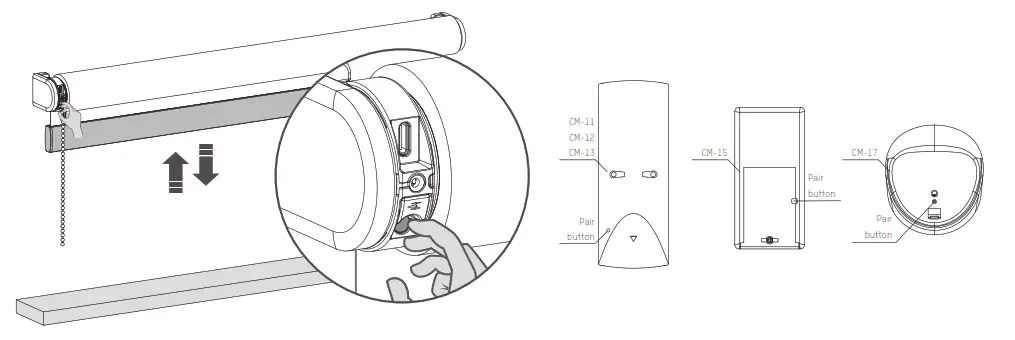 Eve MOTION BLINDS CM 03 E Remote Programming Roller Blind - Fig 23