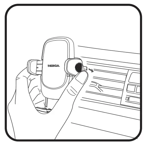 NOKIA E7203 Essential Car Mount Installation instructions